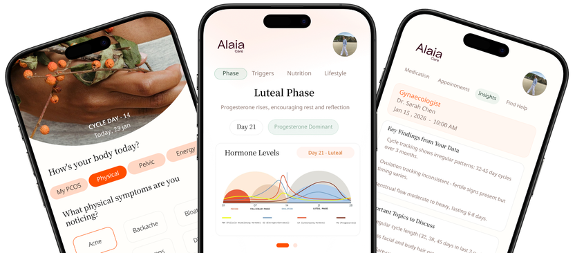 Alaia mobile app interface